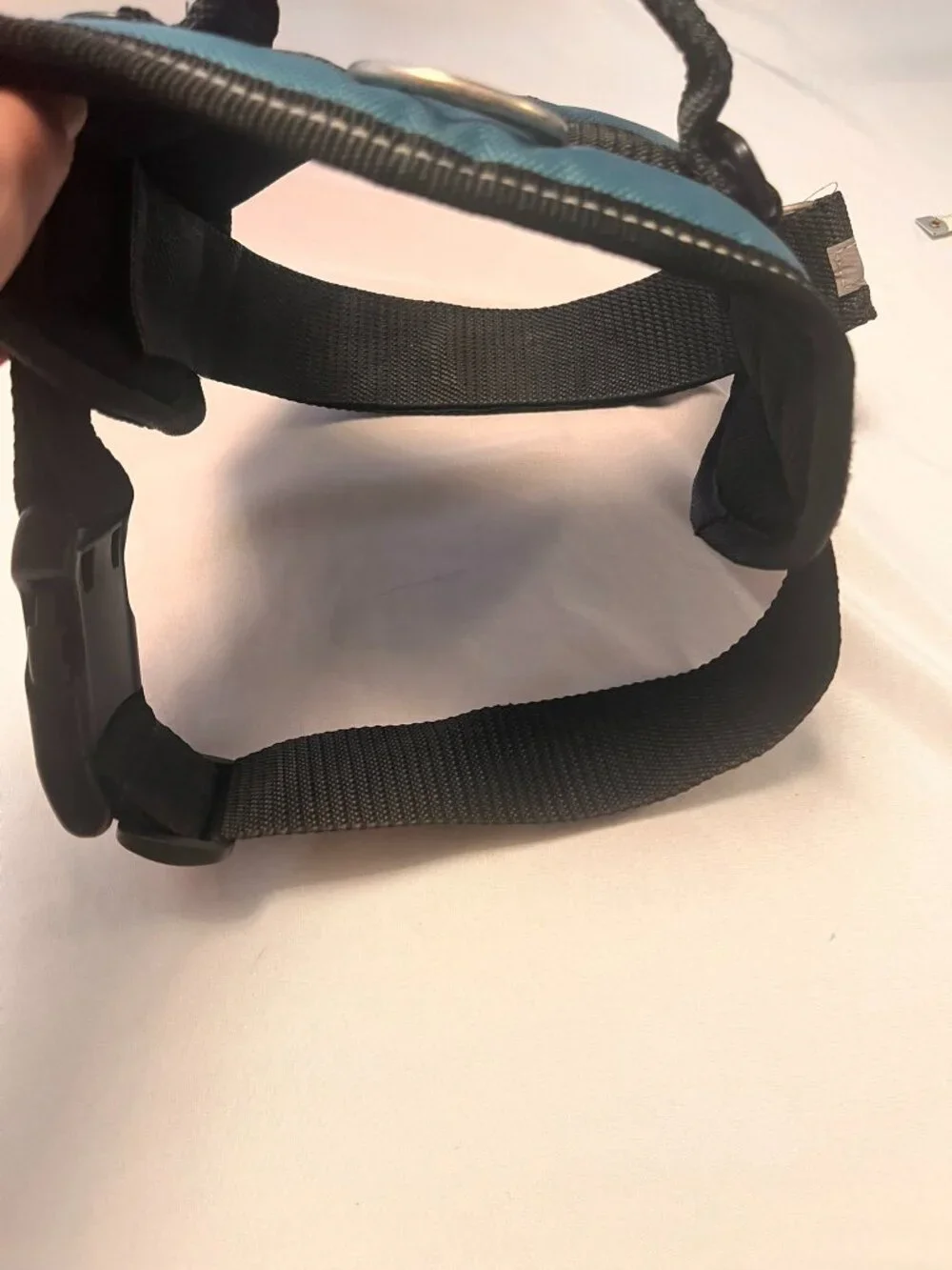 Industrial Puppy Teal Service Dog Harness Vest Reflective Heavy Duty Handle Med